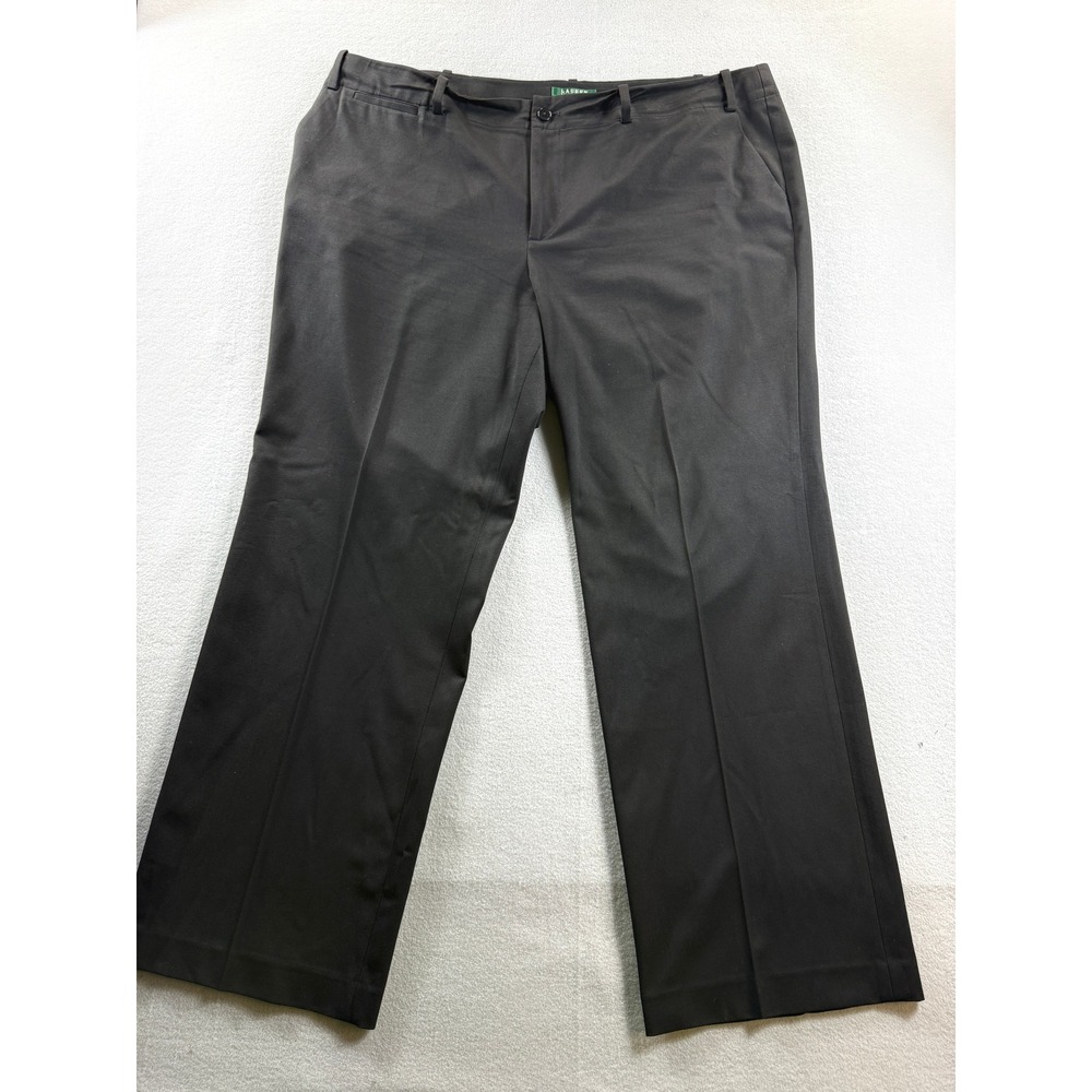 Lauren Ralph Lauren Dress Pants Womens 22W Black Sanderson Straight Leg
